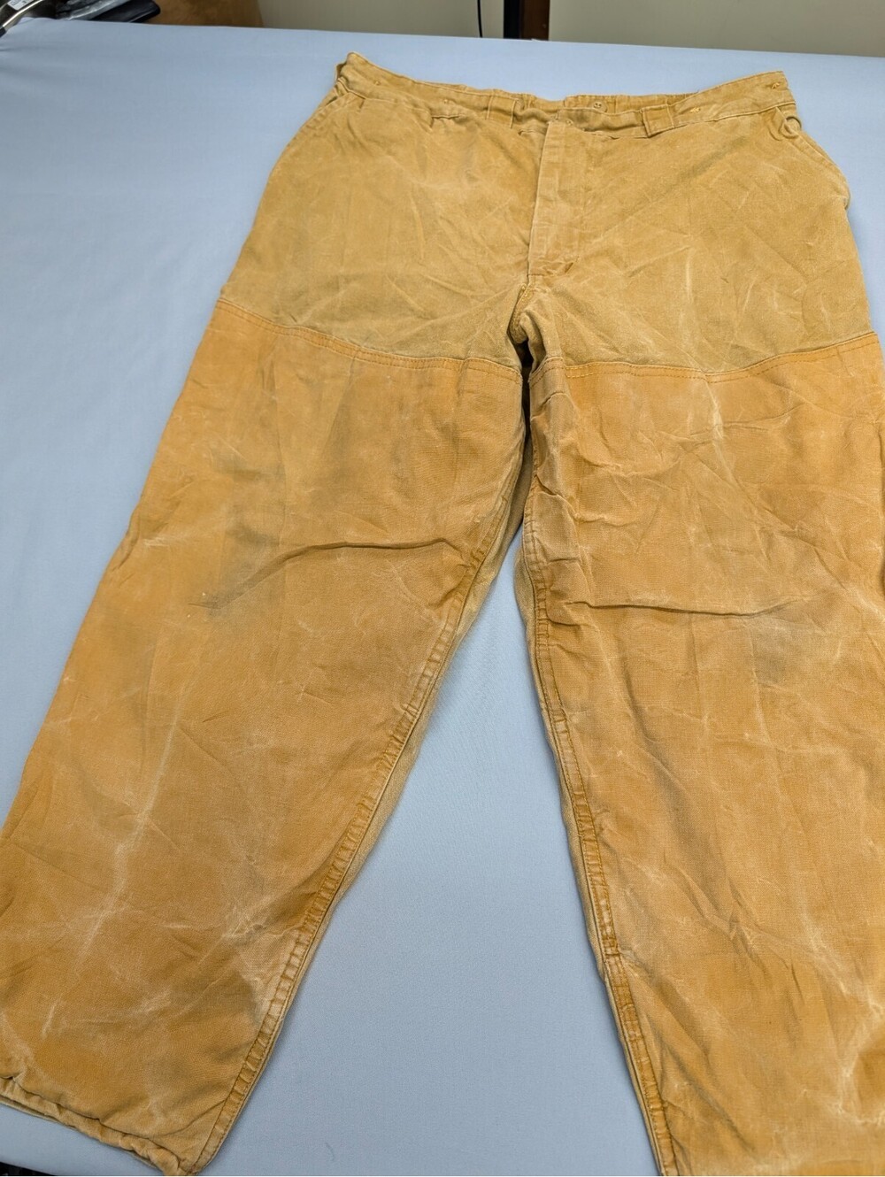 Vintage Woodsman Hunting Pants Double Knee Duck Canvas 36x27